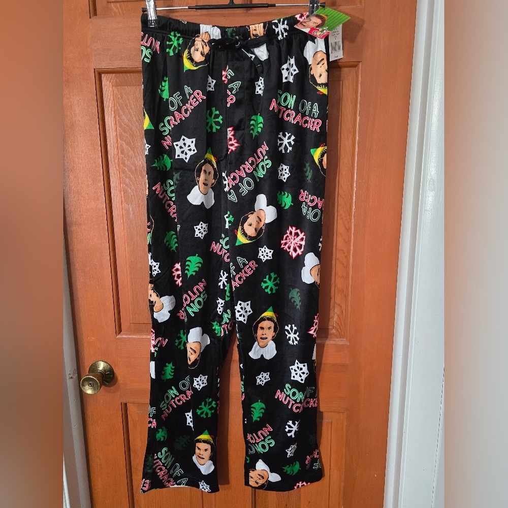 ELF MENS SLEEP PANTS SON OF A NUTCRACKER NEW